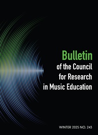 Bulletin of the Council for Research in Music Education cover